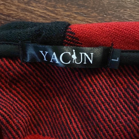 Yacun Open front flannel vest - Picture 4 of 6